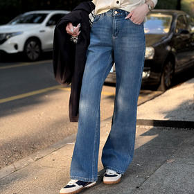 【不换不退】良木礼修身微喇牛仔裤(50807)