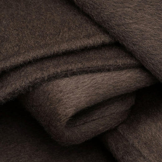 ROMI STUDIO“法式慵懒”驼绒羊毛混纺一字领双面呢卫衣23AWT1208 商品图2