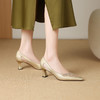 【预售5天】法式水钻配网纱精致仙女风尖头高跟单鞋MLS&A1025 商品缩略图3