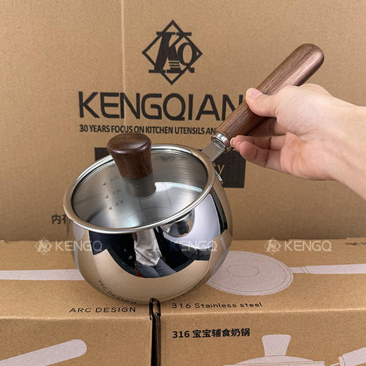 【出口德国小奶锅】316L不锈钢奶锅家用加厚宝宝辅食锅汤锅热油锅煮奶锅 商品图3