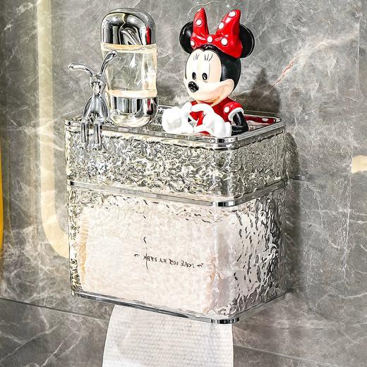 卫生间厕纸盒厕所纸巾盒抽纸盒防水壁挂式免打孔卫生纸卷纸置物架 商品图0