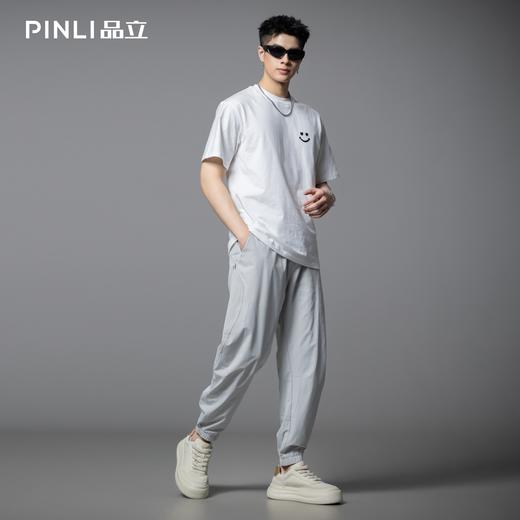 PINLI品立2025夏季新款男士宽松束脚工装裤潮牌百搭直筒休闲长裤GD252117348 商品图1