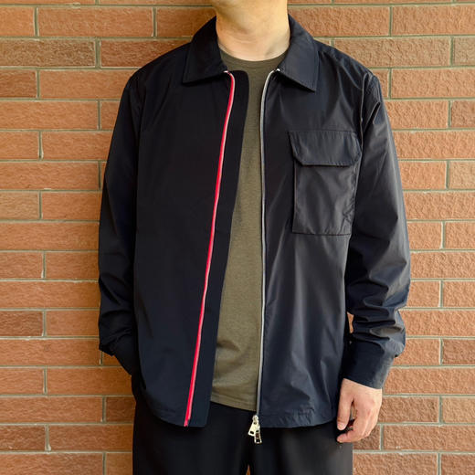 25春秋-轻盈尼龙双头拉链立体翻领夹克男薄外套【包邮+三天无理由退huan 商品图0