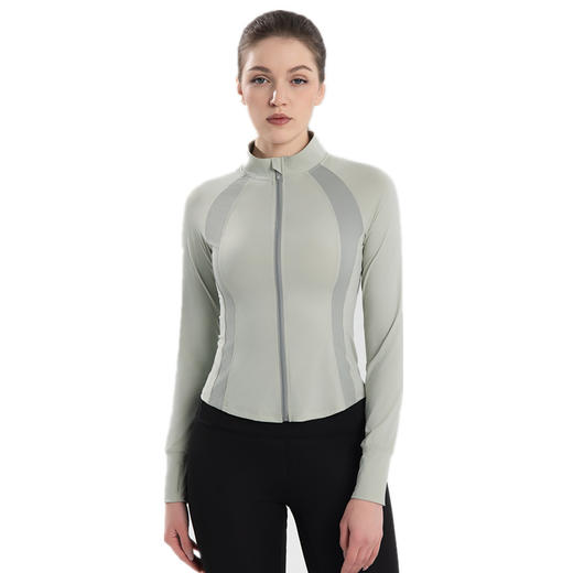 凉感防晒衣女外穿原纱防紫外线运动风短款外套上衣夏薄冰丝防晒服 商品图4