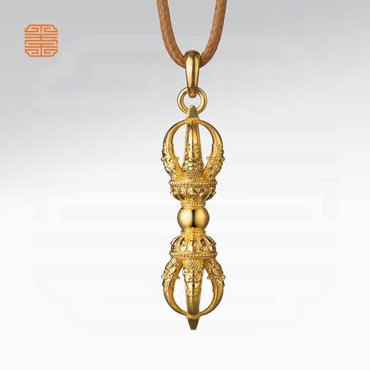 玺匠金铺《足金古法永乐款金刚杵》足金9999黄金吊坠 吉祥饰品挂件 商品图4