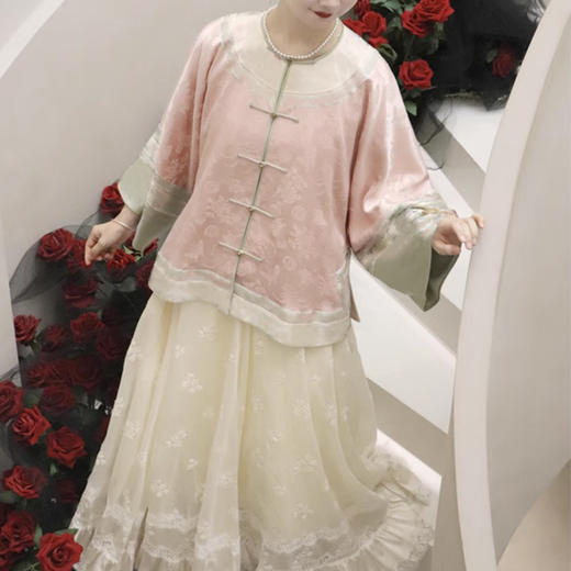 裁缝学苑AS291 古法裁剪连肩袖中式女上衣对襟袍褂纸样倒大袖女装服装打版 商品图5