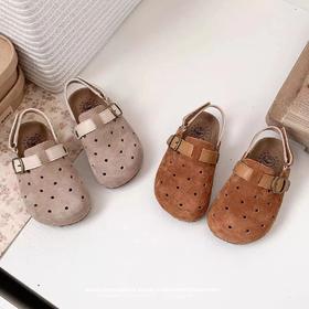 【童鞋镂空设计，软底舒适时髦~】韩国童鞋女童透气镂空凉鞋 夏季新款 幼儿园软底时髦儿童勃肯鞋-QQ