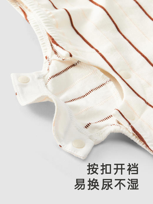 英氏纯棉连体衣男宝短袖透气婴儿衣服YRHBJ2Q341A 商品图4
