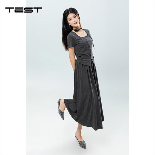 夏上新时尚修身优雅显瘦套装裙4252026 商品图2