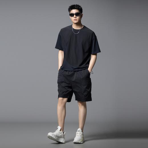 PINLI品立2025夏季新款美式高街宽松短裤潮男工装百搭休闲五分裤GD252117343 商品图2