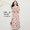 熙世界围裹式复古碎花连衣裙女小个子法式V领茶歇裙子2025夏新款 商品缩略图1