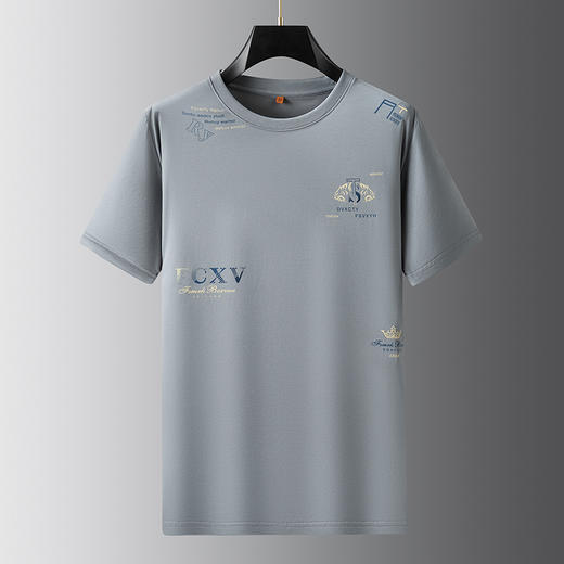 【棉质】【DWP】大依优型大码短袖T恤圆领体恤加肥加大男士大号透气舒适夏季半袖 商品图2