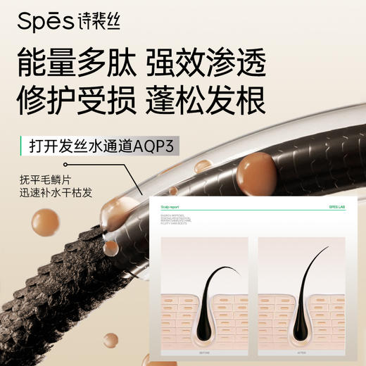 Spēs诗裴丝多肽精华蓬顺发膜柔顺改善干枯毛躁受损烫染保湿滋养护发素（新品特惠）【会员周】 商品图4