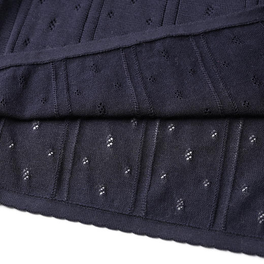 ROMI STUDIO“隽永织艺”16s天丝棉混纺钩针挑孔吊带背心 24SSM1124 商品图4