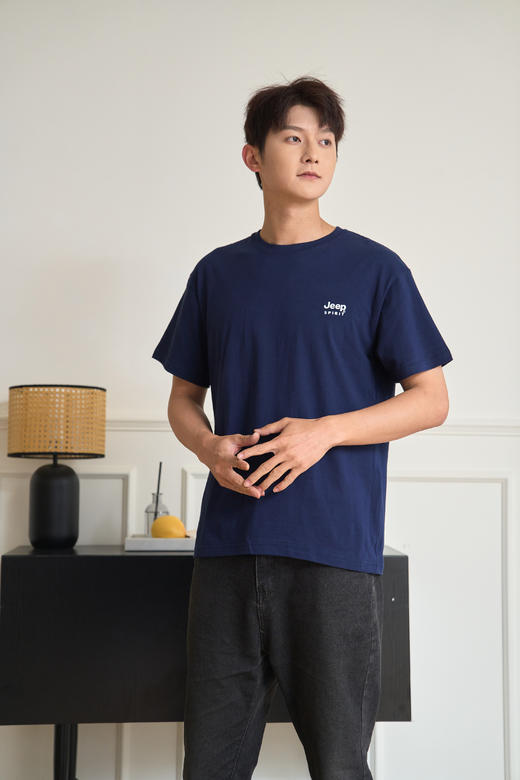 【3件79.9 彰显个性印花】JEEPSPIRIT吉普240g纯棉情侣圆领T恤（11款可选，加购3件自动满减） 商品图6