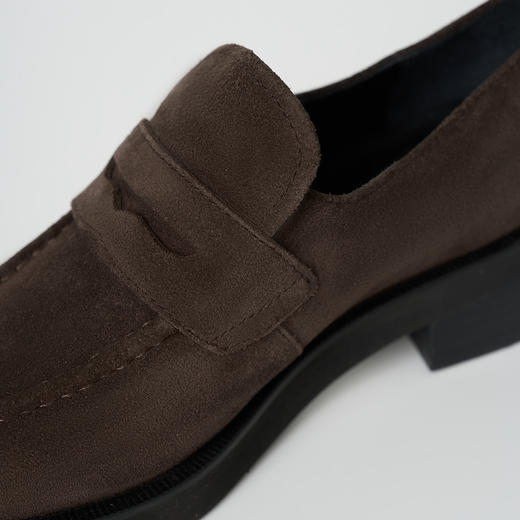 ROMI STUDIO“乐福*”牛反绒雾面中跟厚底耐磨乐福鞋 448DS013 商品图2