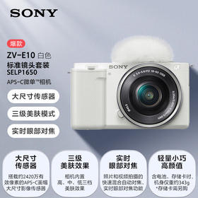 索尼（SONY）ZV-E10L 半画幅微单相机 颜值机身 精准对焦 VLOG APS-C画幅