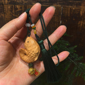 连年有余°大叶黄杨挂件