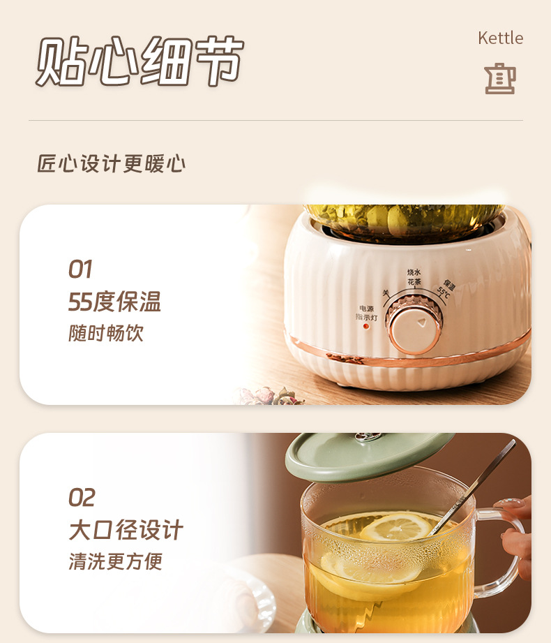 礼品 养生杯 礼盒套装 养生壶 电热杯 花茶壶 花茶壶套装 