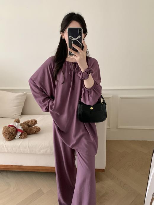 氛围感棉绸亲肤居家睡衣 商品图0