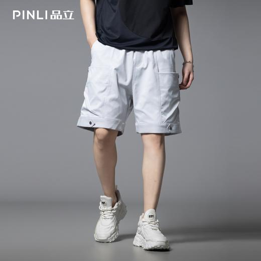 PINLI品立2025夏季新款美式高街宽松短裤潮男工装百搭休闲五分裤GD252117343 商品图0