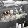 卫生间镜柜收纳盒 化妆棉卸妆棉签盒 壁挂翻盖洗漱台厕所浴室置物架 商品缩略图0