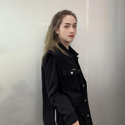 MZ双口袋牛仔马甲（黑白）夏季951010520321 商品图2