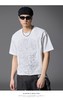 PINLI品立2025春夏新款时尚烫钻短袖T恤男士纯棉潮牌休闲百搭上衣BG252111012 商品缩略图0