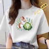 工厂直促价【100%棉】情侣（兔兔立体印-大图）柯式印花短袖T恤-喜出 商品缩略图3
