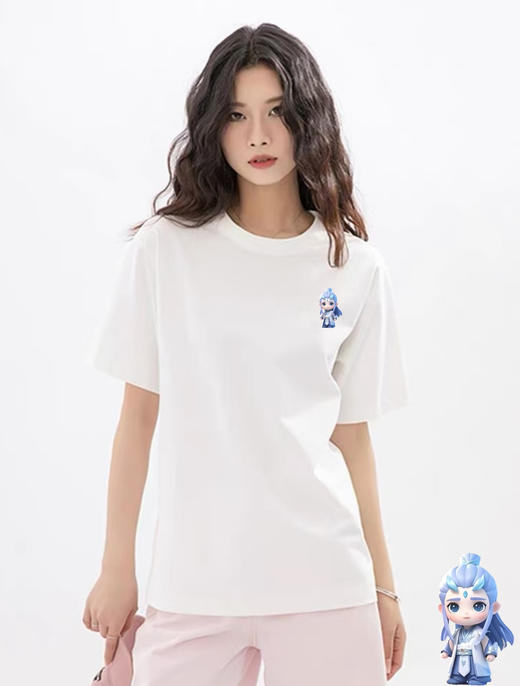 工厂直促价【100%棉】情侣（敖丙-侧标）柯式印花短袖T恤-喜出 商品图1