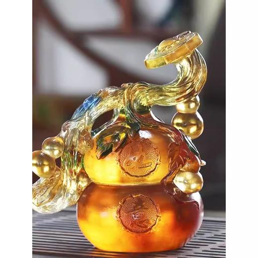 琉璃葫芦如意吉祥风水摆件居家玄关办公摆放乔迁搬家祝寿送礼【不支持补差，非质量问题不退不换】S 商品图5