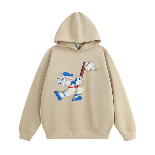 CryingCenter 棒球仔加绒连帽卫衣 哭喊中心 商品图4