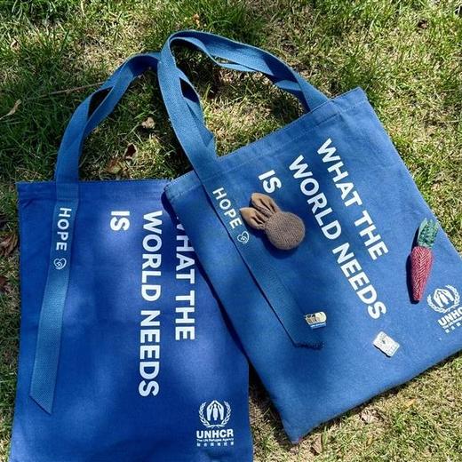 心意组合：蓝白帆布包 商品图5