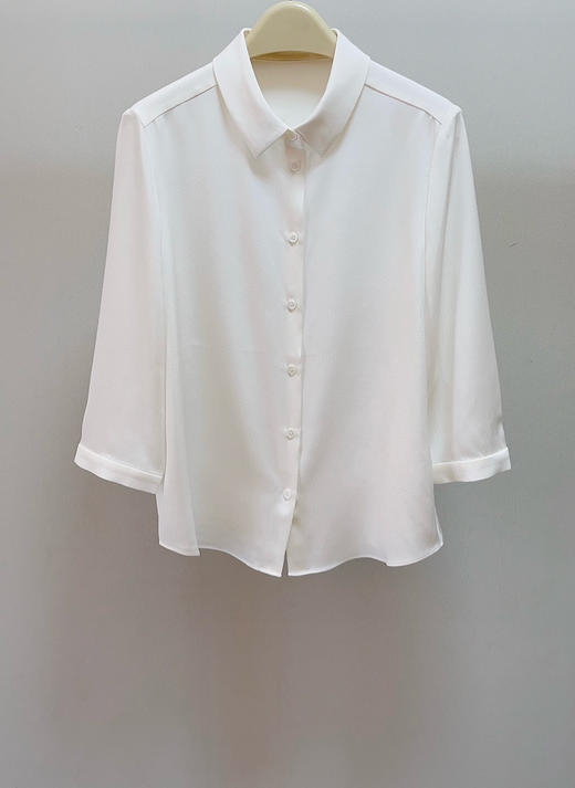 418-1 小禾七分袖翻领衬衫 商品图5
