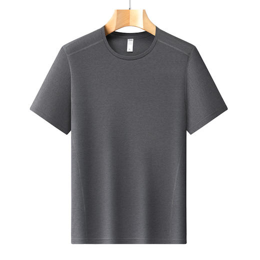 【速干】【DH】大依优型大码短袖T恤圆领加肥加大男士大号透气舒适夏季半袖上衣 商品图3