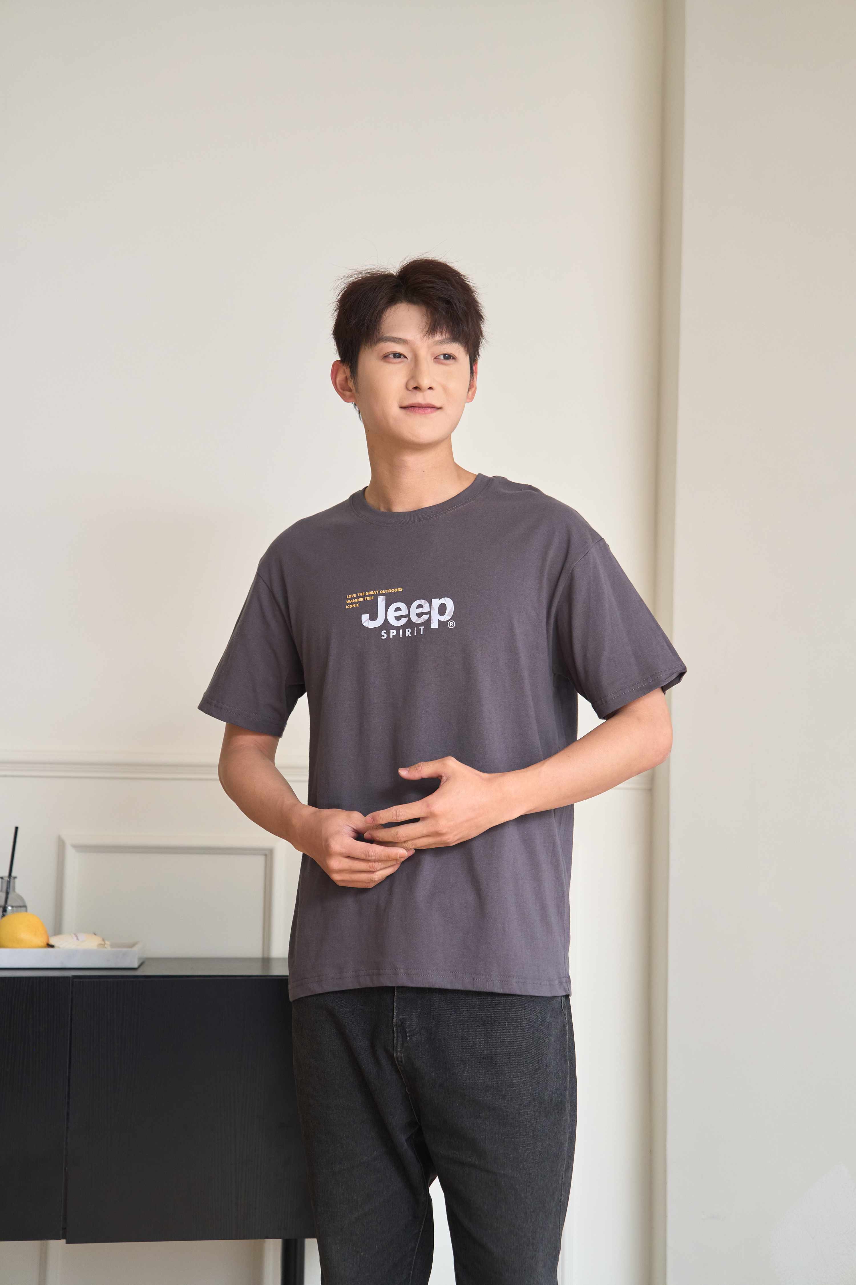 【三件起拍】吉普/JEEP SPIRIT 夏季纯棉情侣圆领T恤11款可选JP2000