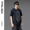 PINLI品立2025春夏新款时尚烫钻短袖T恤男士纯棉潮牌休闲百搭上衣BG252111012 商品缩略图3