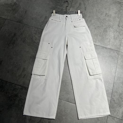 N多口袋工装阔腿裤（白）春季 351010760321 商品图3