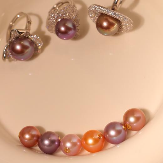 【甄珠贝】转运珠吊坠一粒 爱迪生珍珠11-12mm 正圆ji微微暇 强光 18k金配件（赠45cm银镀金链） 商品图1