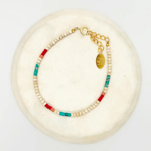 订购8周到｜Elise Tsikis-Caney-绿松石 石榴石 白松石 手链［法国设计师］ 商品图2