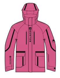 25/26BURTON雪服M RADIANT PLUS GORE 2L JKT CARMINE ROSE