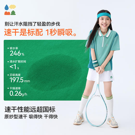 【汗跑跑速干网球裤裙】森林棠25夏季1秒瞬吸轻盈高弹运动短裙子 商品图1