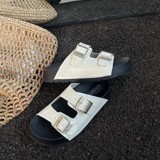 【真皮勃肯厚底拖鞋】真皮+厚底，越穿越软！对于宽脚、高脚背友好！透气不闷脚，久穿不臭！慵懒复古风，搭配牛仔裤、连衣裙都可！【康恒-J】 商品图9