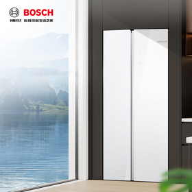 博世（BOSCH）【零巧系列】超薄嵌F9家用对开门电冰箱 512L超大容量 玻璃面板60cm超薄机身 清风净味 三档变温 K2A98EA20C白色