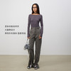 lost in echo2025春夏新款时尚后露背长袖紧身针织连体衣内搭上衣 商品缩略图1