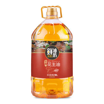 金胜鲜油坊【保真花生油】压榨一级浓香花生油6.18L 家庭实惠装囤年货 /粮油调味 /食用油 /花生油 商品图3