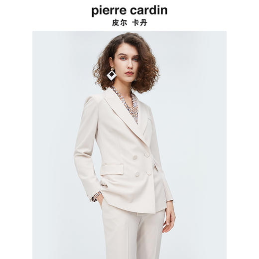 皮尔卡丹女装简约干练修身都市西服上衣P4144U4022M1 商品图3