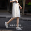 熙世界纯棉白色牛仔半身裙女2025夏季新款小个子显瘦a字直筒中裙 商品缩略图1