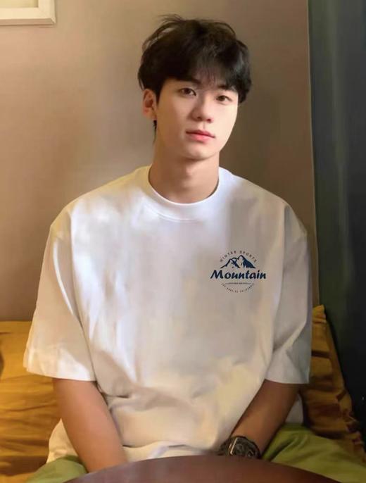 工厂直促价【100%棉】情侣（小山-侧标）柯式印花短袖T恤-喜出 商品图0