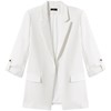 IWY/新款七分袖白色休闲西装外套设计感百搭职业装 ACP0789 商品缩略图4